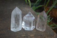 Polished Clear Quartz Crystal Points x 12 From Madagascar - Toprock Gemstones and Minerals 