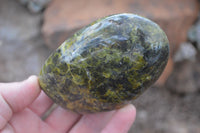 Polished Green Opal Standing Free Forms  x 6 From Madagascar - Toprock Gemstones and Minerals 