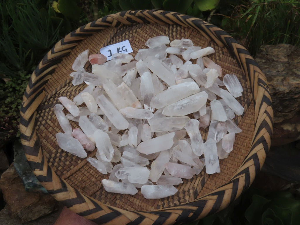 Natural Mine Run Optic to Semi Optic Larger Quartz Crystals - sold per kg - From Madagascar - TopRock