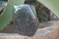 Polished Fluorescent Ruby Corundum In Chrome Verdite Free Forms x 4 From Zimbabwe - Toprock Gemstones and Minerals 