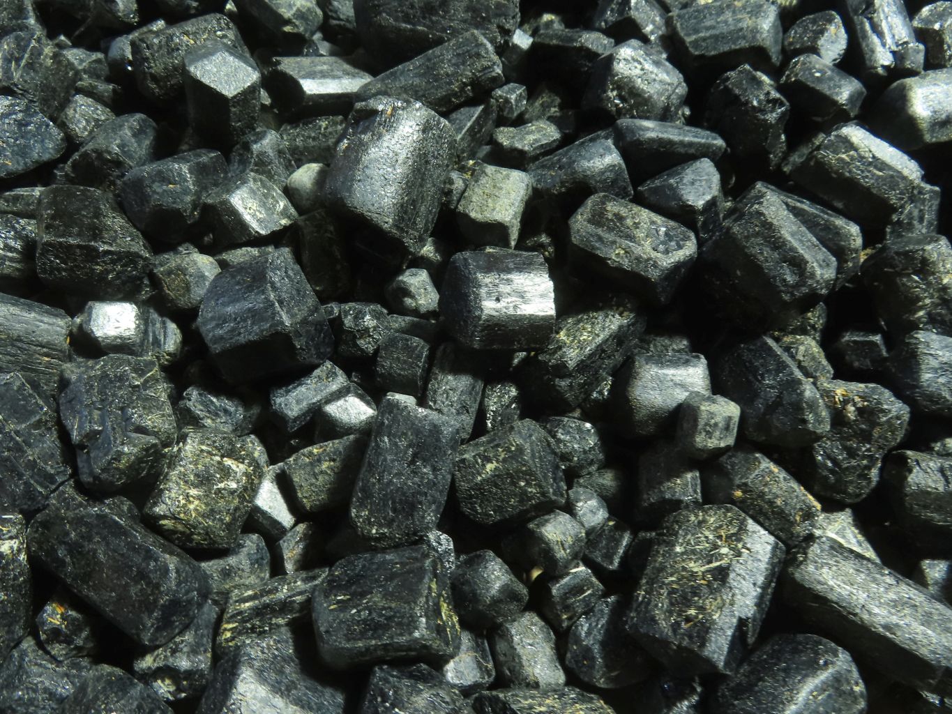Natural Alluvial Schorl / Black Tourmaline Crystals - sold per kg - From Zimbabwe - TopRock