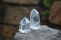 Polished Clear Quartz Crystal Points x 12 From Madagascar - Toprock Gemstones and Minerals 