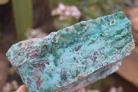 Natural Drusy Coated Chrysocolla & Malachite Dolomite Specimens x 2 From Likasi, Congo - Toprock Gemstones and Minerals 