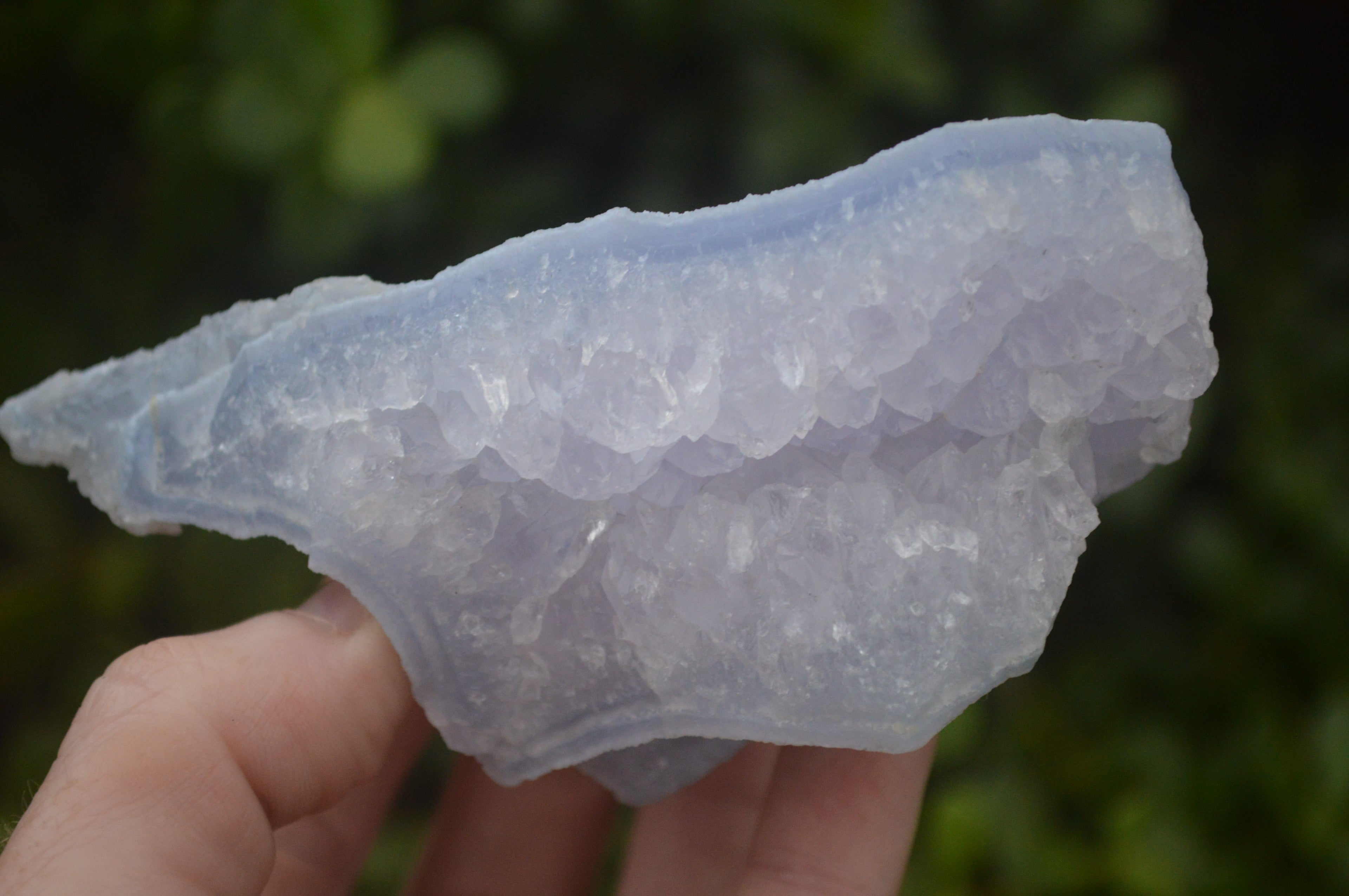 Natural Etched Blue Chalcedony Specimens  x 4 From Nsanje, Malawi - Toprock Gemstones and Minerals 
