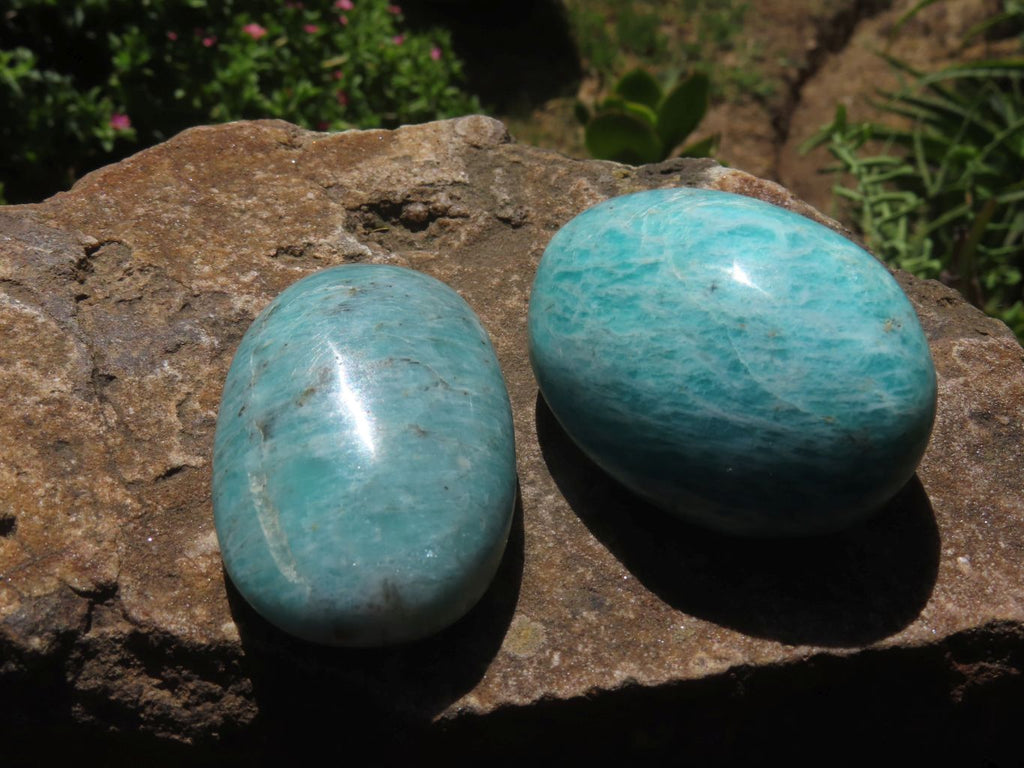 Polished Amazonite Gallets -  Sold per Kg  From Madagascar - TopRock