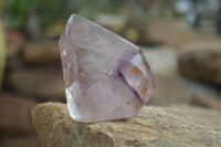 Polished Window Amethyst Quartz Points x 6 From Ankazobe, Madagascar - Toprock Gemstones and Minerals 