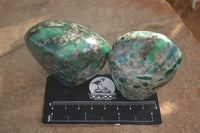 Polished Emerald In Matrix Standing Free Forms x 6 From Sandawana, Zimbabwe - TopRock