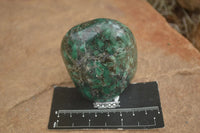 Polished Emerald In Matrix Standing Free Forms x 4 From Sandawana, Zimbabwe - TopRock