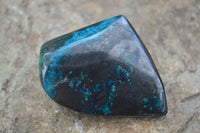 Polished Blue Shattuckite Free Forms  x 6 From Kaokoveld, Namibia - Toprock Gemstones and Minerals 