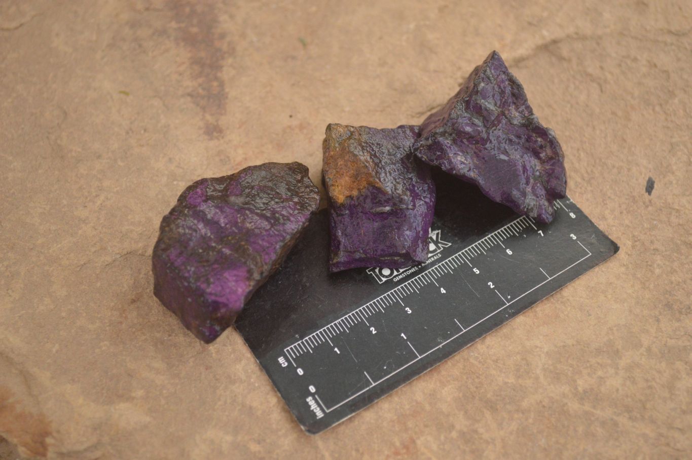 Natural Metallic Purpurite Cobbed Specimens x 18 From Erongo, Namibia - Toprock Gemstones and Minerals 