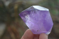 Polished Window Amethyst Quartz Points x 6 From Ankazobe, Madagascar - Toprock Gemstones and Minerals 