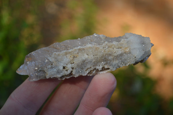 Natural Drusi Quartz Coated Calcite Crystals  x 12 From Alberts Mountain, Lesotho - Toprock Gemstones and Minerals 