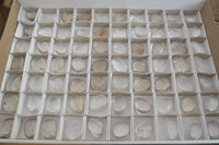 Polished Small Semi Optic Rock Crystal Galet / Palm Stones x 70 From Madagascar - Toprock Gemstones and Minerals 