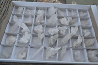 Natural Single Clear Quartz Crystals x 35 From Mpika, Zambia - Toprock Gemstones and Minerals 