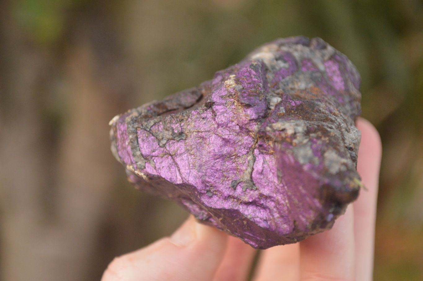 Natural Metallic Purpurite Cobbed Specimens x 18 From Erongo, Namibia - Toprock Gemstones and Minerals 