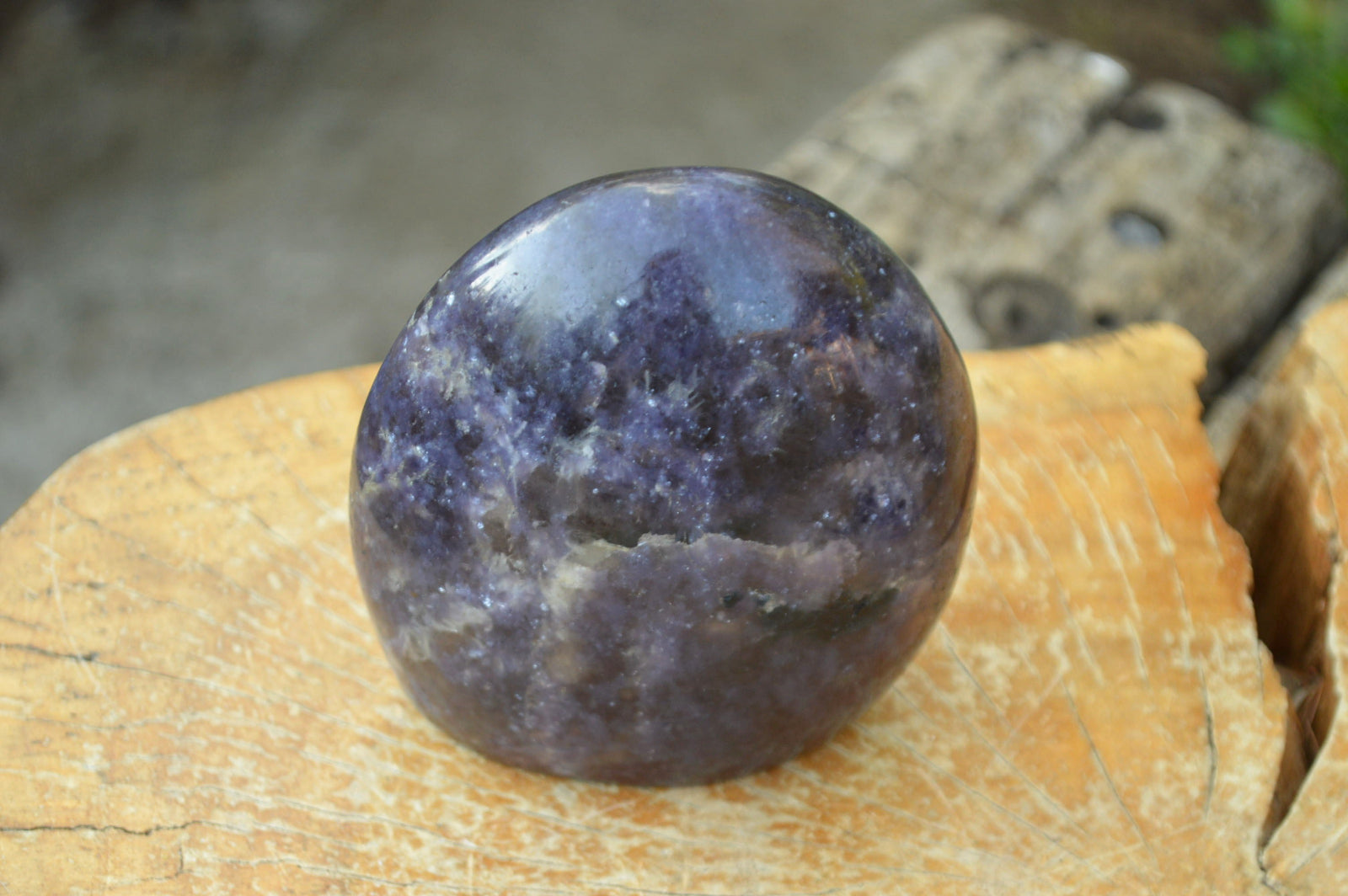 Polished Purple Lepidolite Standing Free Forms With Pink Tourmaline Inclusions  x 2 From Madagascar - TopRock