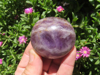 Polished Chevron Amethyst - Medium/Large sized Gallet/Palm Stones sold per kg - From Madagascar - TopRock