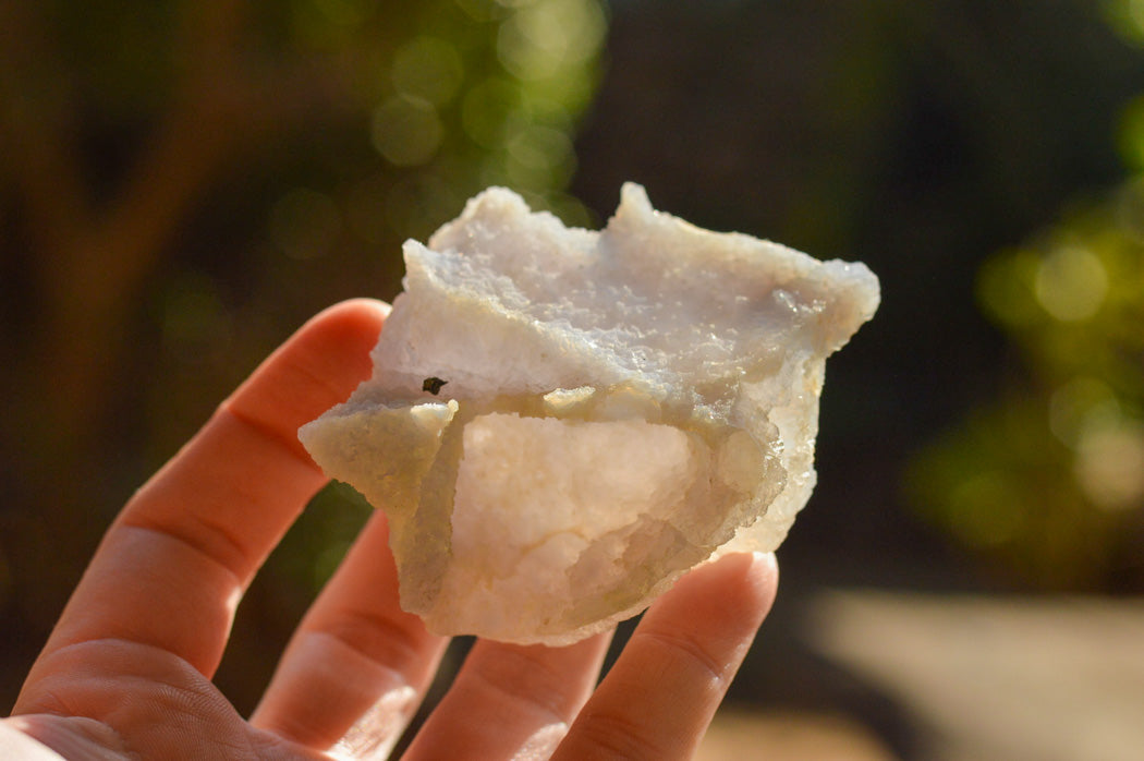 Natural Etched Blue Chalcedony Agate Specimens  x 12 From Nsanje, Malawi - TopRock