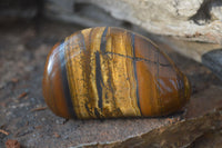 Polished Golden Tigers Eye Free Forms x 12 From Prieska, Northern Cape