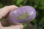 Polished Stichtite & Serpentine Standing Free Forms With Silky Purple Threads  x 3 From Barberton, South Africa - TopRock