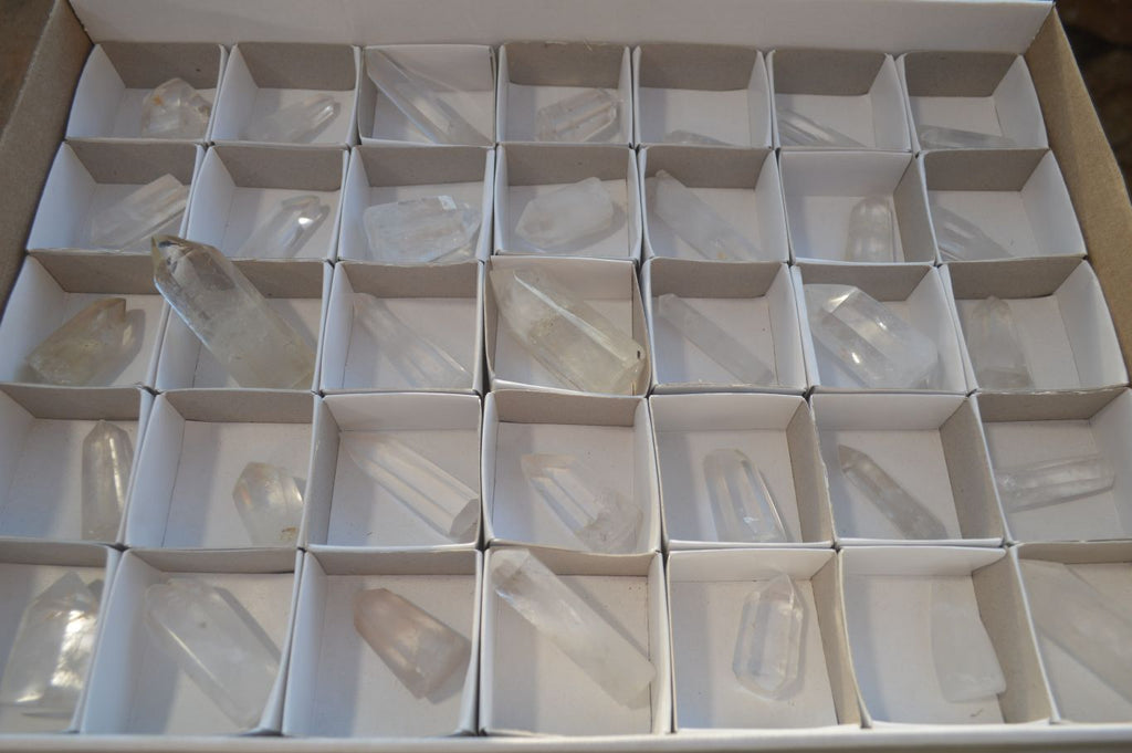 Polished Clear Quartz Crystal Points x 35 From Madagascar - Toprock Gemstones and Minerals 