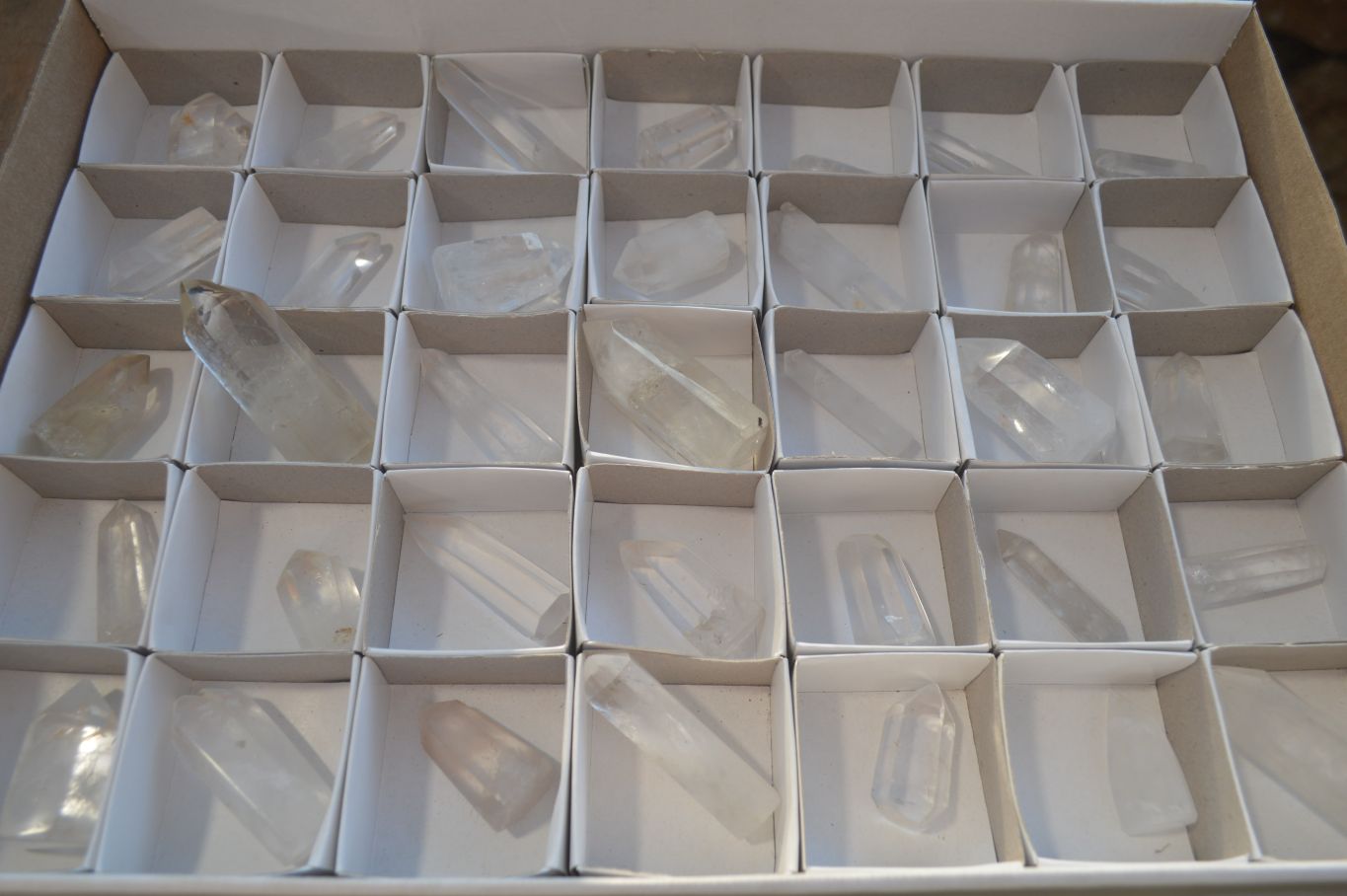 Polished Clear Quartz Crystal Points x 35 From Madagascar - Toprock Gemstones and Minerals 