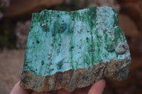 Natural Drusy Coated Chrysocolla & Malachite Dolomite Specimens x 2 From Likasi, Congo - Toprock Gemstones and Minerals 