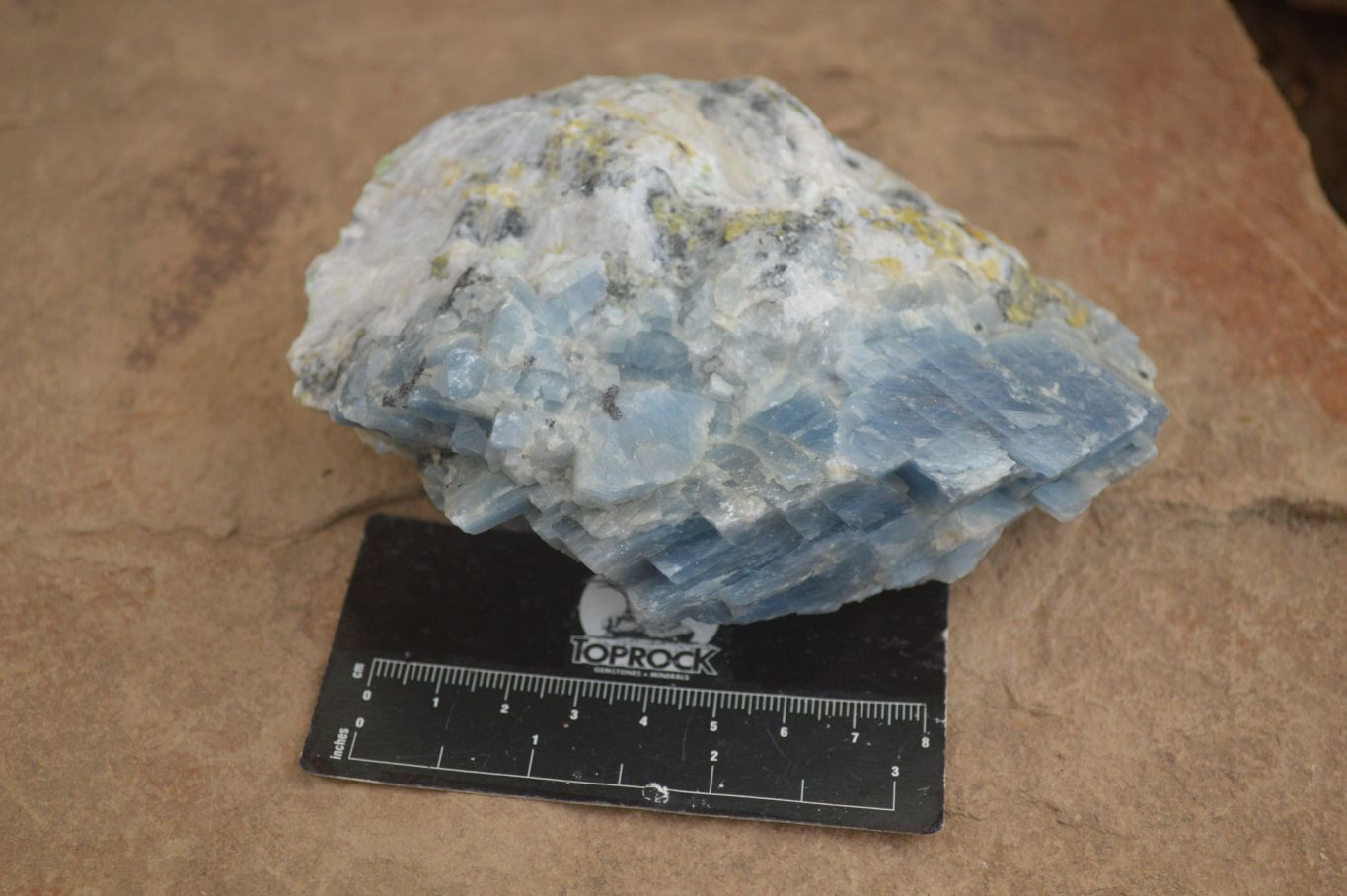 Natural New Sky Blue Calcite Specimens  x 15 From Spitzkop, Namibia - Toprock Gemstones and Minerals 