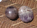Polished Chevron Amethyst - Medium/Large sized Gallet/Palm Stones sold per kg - From Madagascar - TopRock