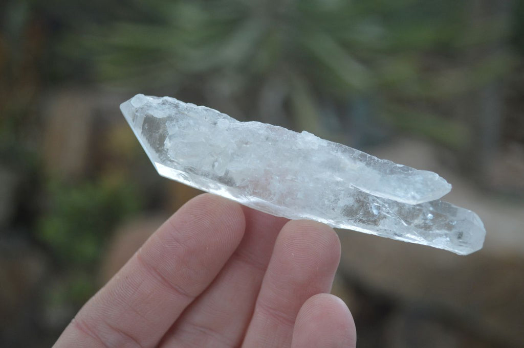 Natural Single Clear Quartz Crystals x 35 From Mpika, Zambia - Toprock Gemstones and Minerals 