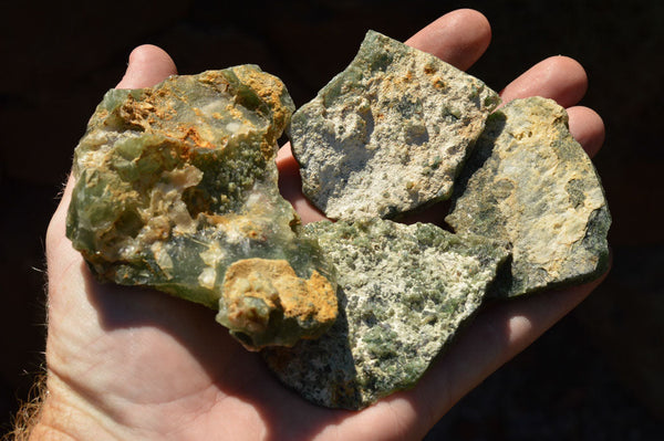 Natural Green Mtorolite Rough Specimens  x 1.5 Kg Lot From Zimbabwe - TopRock