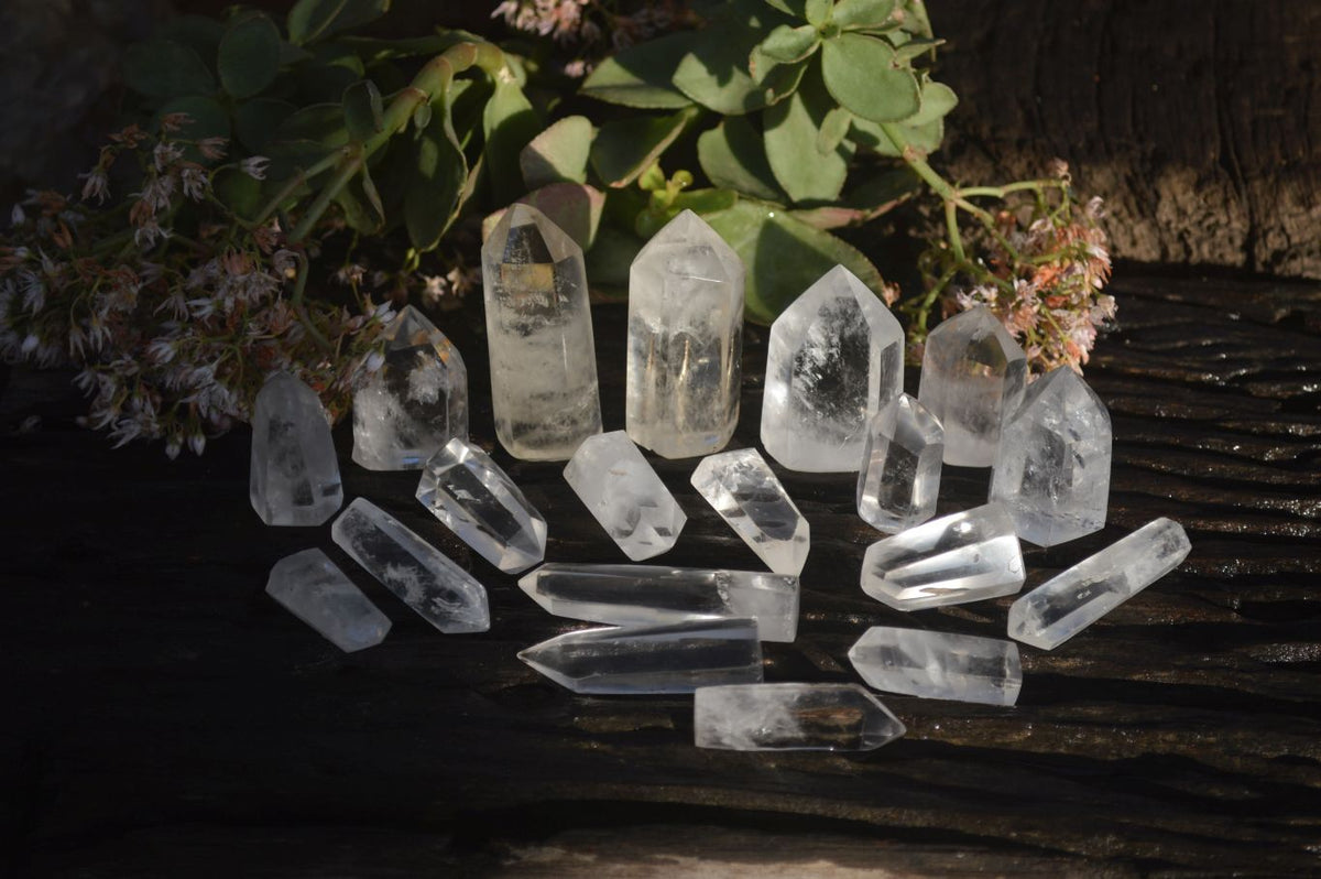 Polished Clear Quartz Crystal Points x 35 From Madagascar - Toprock Gemstones and Minerals 