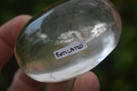 Polished Optic Rock Crystal Quartz Galet / Palm Stones x 12 From Madagascar - Toprock Gemstones and Minerals 