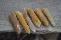 Natural Golden Limonite Solar Spirit Quartz Clusters / Crystals  x 35 From Boekenhouthoek, South Africa - Toprock Gemstones and Minerals 