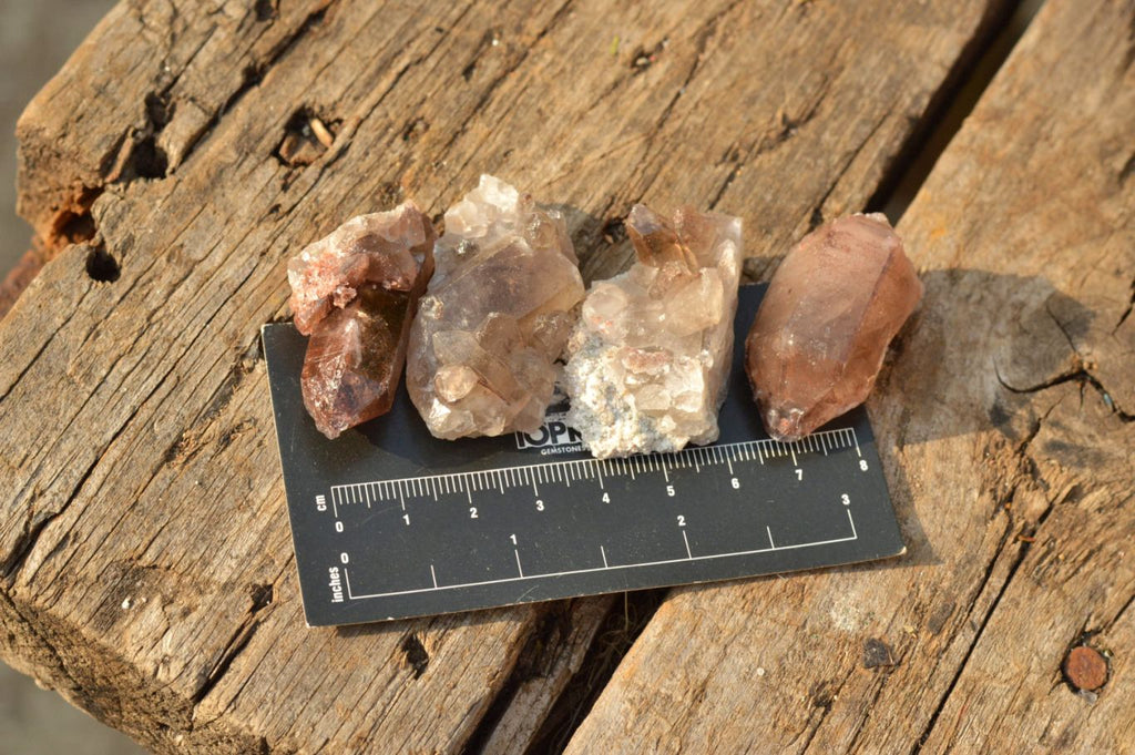Natural Small Red Hematoid Quartz Crystals & Clusters  x 35 From Karoi, Zimbabwe - TopRock