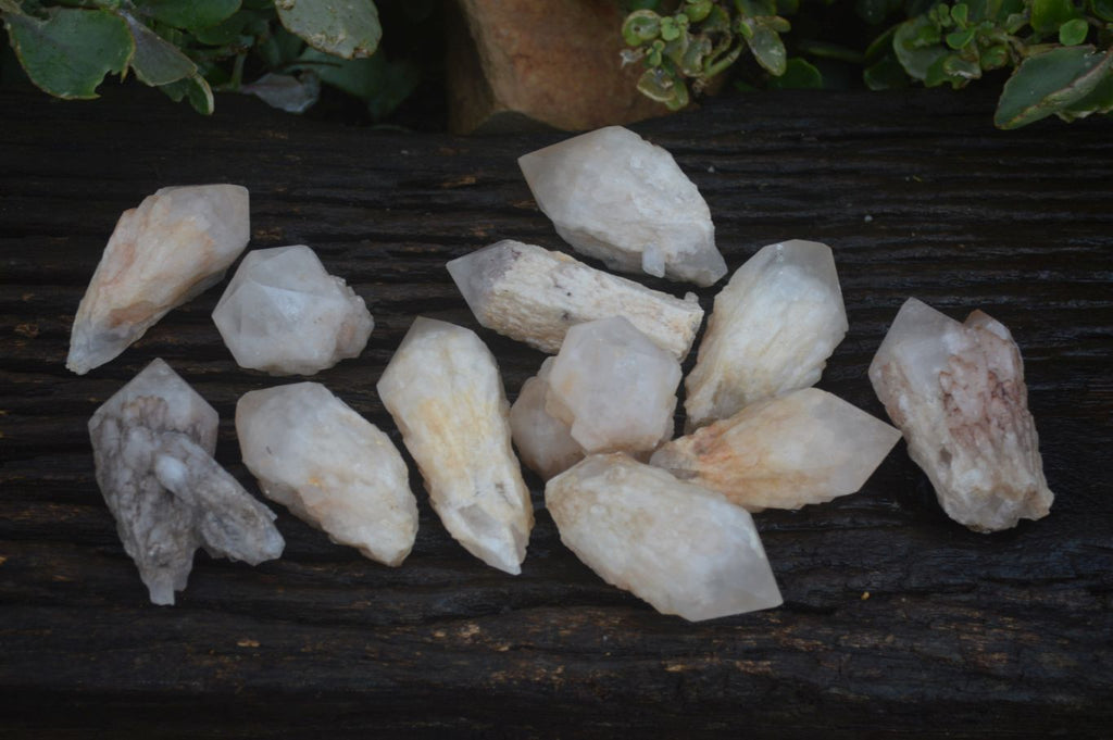 Natural Highly Selected Pineapple Candle Quartz Crystals  x 12 From Madagascar - Toprock Gemstones and Minerals 