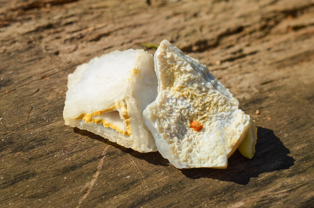 Natural Etched Blue Chalcedony Agate Specimens  x 12 From Nsanje, Malawi - TopRock