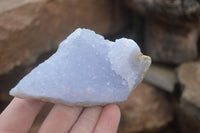 Natural Blue Lace Agate Geode Specimens x 6 From Nsanje, Malawi - Toprock Gemstones and Minerals 