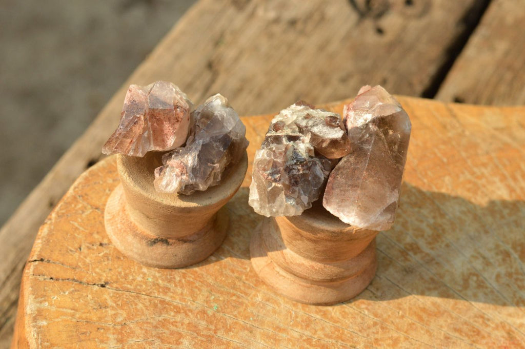 Natural Small Red Hematoid Quartz Crystals & Clusters  x 35 From Karoi, Zimbabwe - TopRock