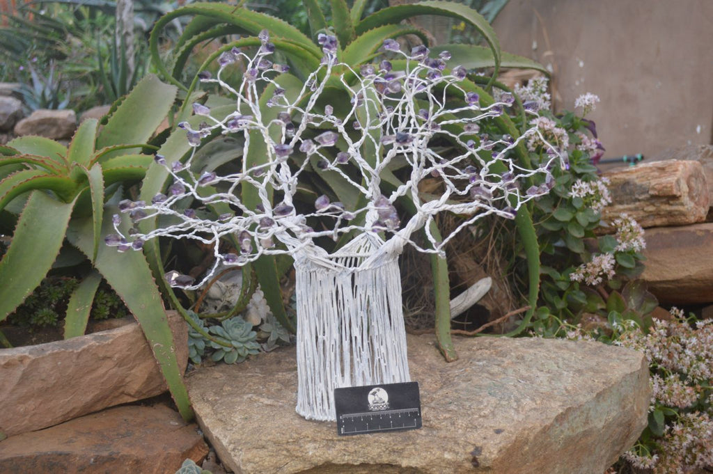 Hand Made Amethyst Gemstone Art Baobab Tree  x 1 From South Africa - Toprock Gemstones and Minerals 
