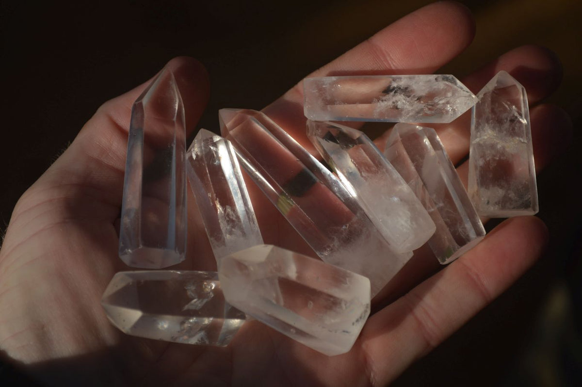 Polished Clear Quartz Crystal Points x 35 From Madagascar - Toprock Gemstones and Minerals 