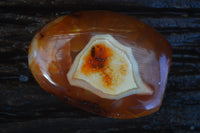 Polished Carnelian Agate Standing Free Forms  x 6 From Madagascar - Toprock Gemstones and Minerals 
