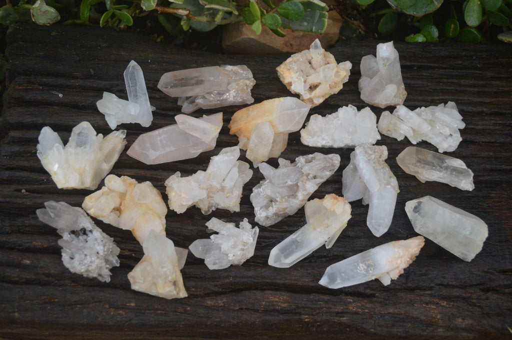 Natural Mixed Quartz Clusters  x 35 From Madagascar - Toprock Gemstones and Minerals 