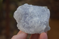 Natural Blue Lace Agate Geode Specimens x 6 From Nsanje, Malawi - Toprock Gemstones and Minerals 