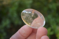 Polished Small Semi Optic Rock Crystal Galet / Palm Stones x 70 From Madagascar - Toprock Gemstones and Minerals 