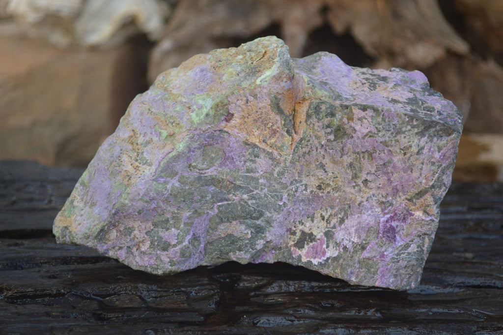 Natural Large Stichtite & Serpentine Cobbed Specimens x 2 From Barberton, South Africa - Toprock Gemstones and Minerals 