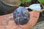 Polished Purple Lepidolite Standing Free Forms With Pink Tourmaline Inclusions  x 2 From Madagascar - TopRock