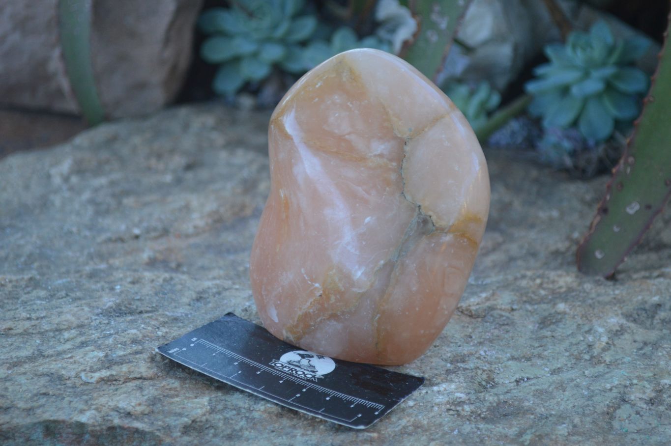 Polished Orange Twist Calcite Standing Free Forms  x 2 From Maevantanana, Madagascar - Toprock Gemstones and Minerals 