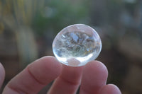Polished Small Semi Optic Rock Crystal Galet / Palm Stones x 70 From Madagascar - Toprock Gemstones and Minerals 
