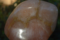 Polished Orange Twist Calcite Standing Free Forms  x 2 From Maevantanana, Madagascar - Toprock Gemstones and Minerals 